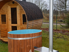 Mini Hot Tub Bath Barrel from Sauneco
