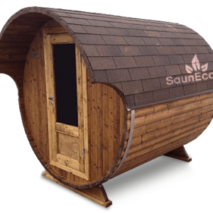 Wooden Barrel Sauna T20E from Sauneco