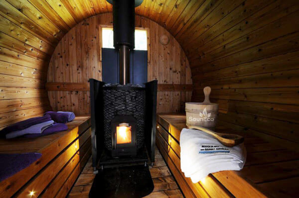 Barrel sauna review for Sauneco